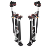 Drywall Stilts, 61-101.6 cm Adjustable Aluminum Tool Stilts with Protective Knee Pads, Durable and Non-slip Work Stilts for Sheetrock Painting, Walking, Taping, Black
