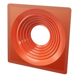 Roof Pipe Flashing Boot, Fit Pipe OD 254 to 457 mm, Flexible Silicone Roofing Jack Pipe Flashing, High Temp -74℃ to 225℃, Lasting Square Metal Base, for Chimney, Wood Stove & Outdoor Vent Pipes