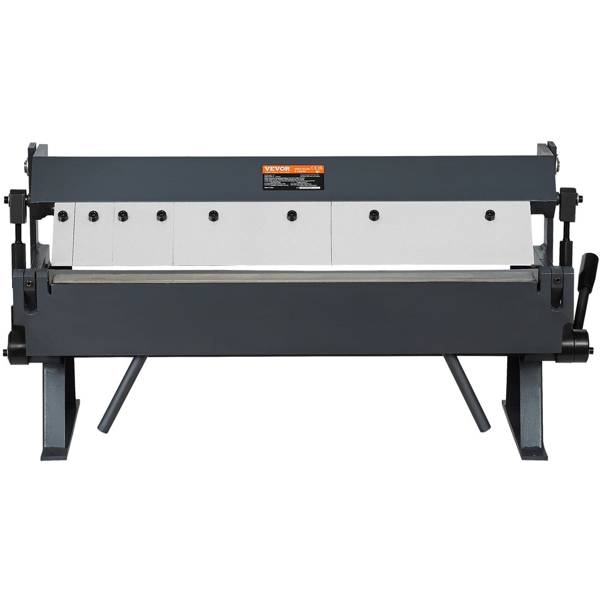 Box and Pan Brake, 610 ± 10 mm, 0-130 Degrees Sheet Metal Bending Brake, Portable Metal Bender with 20 Gauge Low Carbon Steel 14 Gauge Aluminum Capacity, 5 Adjustable Fingers for Metal Bending