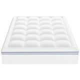 Mattress Topper, Queen Size, 25.4 mm Thickness, Fiber Fill Pad with Detachable & Washable, Comfortable, Supportive, Cooling, Breathable, with Detachable Bedside Pocket for Holding Small Items