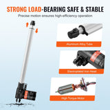 Linear Actuator 12V, 16 Inch Heavy Duty 1320lbs/6000N Linear Actuator, 0.19"/s Linear Motion Actuator with Mounting Bracket & IP44 Protection for Electric Door Industrial Machinery Vessels Cargo