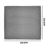 Summer Cooling Blanket90"x90" Lightweight Breathable Ice Cooling Throw Soft Cold Blankets for Bed Sofa or Couch Keeps Hot Sleepers Cool Large 229x228cm Grey