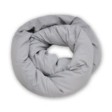 2Pcs Travel Pillow Wrap Comfort Adjustable Neck Support Pillow Scarf for Airplane Travel Sleep Nap Machine Washable and Portable Soft Neck Pillow Grey