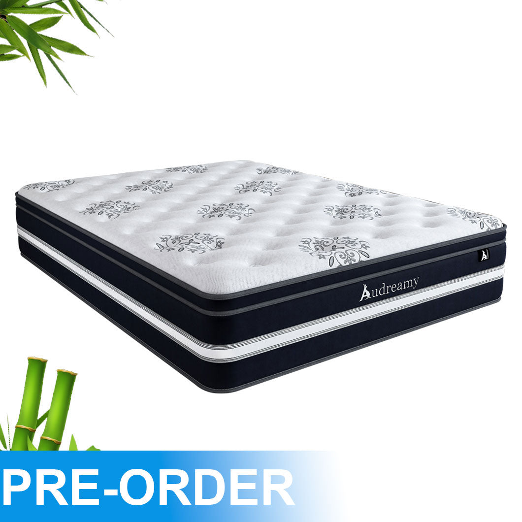 Audreamy Vienna Mattress – 34cm Euro Top Super Cool Gel Foam Bamboo Fiber Fabric 7-Zone Pocket Spring Medium Firm (King Single)-Pre-Order Now – Ships by 22/10/2025 at the latest!
