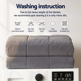 Giselle Bedding Weighted Blanket Fleece Sherpa Heavy Blanket 4.5KG