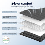 Giselle 11KG Weighted Blanket Adults Kid Anti Anxiety Gravity Blankets Sherpa Fleece