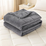 Giselle 11KG Weighted Blanket Adults Kid Anti Anxiety Gravity Blankets Sherpa Fleece