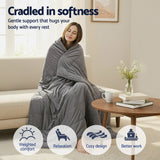Giselle 9KG Weighted Blanket Adults Kid Anti Anxiety Gravity Blankets Sherpa Fleece