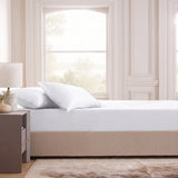 3 Piece Hotel Bamboo Cooling Fitted Sheet Set & Pillowcase -Ultra Soft 2000TC Breathable Fitted Bed Sheets Set with 37 Centimetre Deep Pocket-Cooling Sheets for Hot Sleepers(Grey,Double) (Copy)