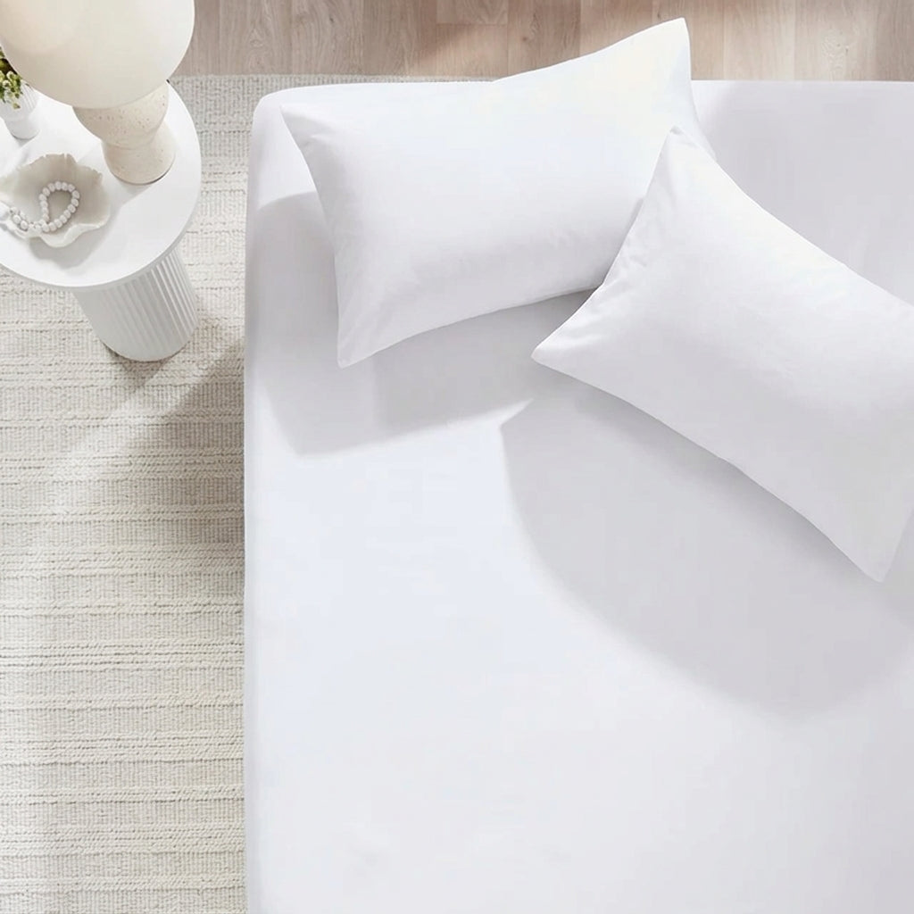 3 Piece Hotel Bamboo Cooling Fitted Sheet Set & Pillowcase -Ultra Soft 2000TC Breathable Fitted Bed Sheets Set with 37 Centimetre Deep Pocket-Cooling Sheets for Hot Sleepers(Grey,Double) (Copy)