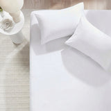 3 Piece Hotel Bamboo Cooling Fitted Sheet Set & Pillowcase -Ultra Soft 2000TC Breathable Fitted Bed Sheets Set with 37 Centimetre Deep Pocket-Cooling Sheets for Hot Sleepers(Grey,Double) (Copy)