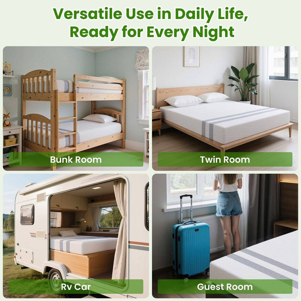 BedStory Double Memory Foam Mattress 20cm Cooling Gel Foam Mattress in a Box Medium Soft Feel