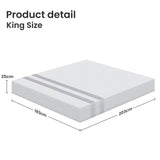BedStory King Memory Foam Mattress 25cm Cooling Gel Foam Mattress in a Box Medium Feel