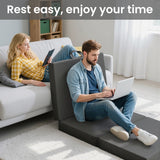 BedStory Folding Mattress Small King Single Trifold Mattress Firm Support Foam Washable Cover 10cm