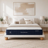 RoomSense Queen 26cm Firm Mattress Bundle with Beige Boucle Bed Frame
