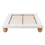 RoomSense Queen 26cm Firm Mattress Bundle with Beige Boucle Bed Frame