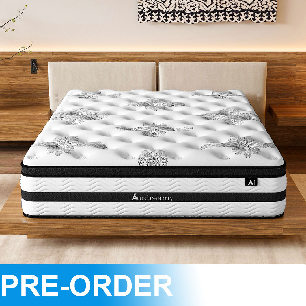Audreamy Athens Mattress – 34cm Spa-Like Plush Soft Euro Top 7-Zone Pocket Spring 5D Support Medium-Pre-Order Now – Ships by 31/12/2025 at the latest!