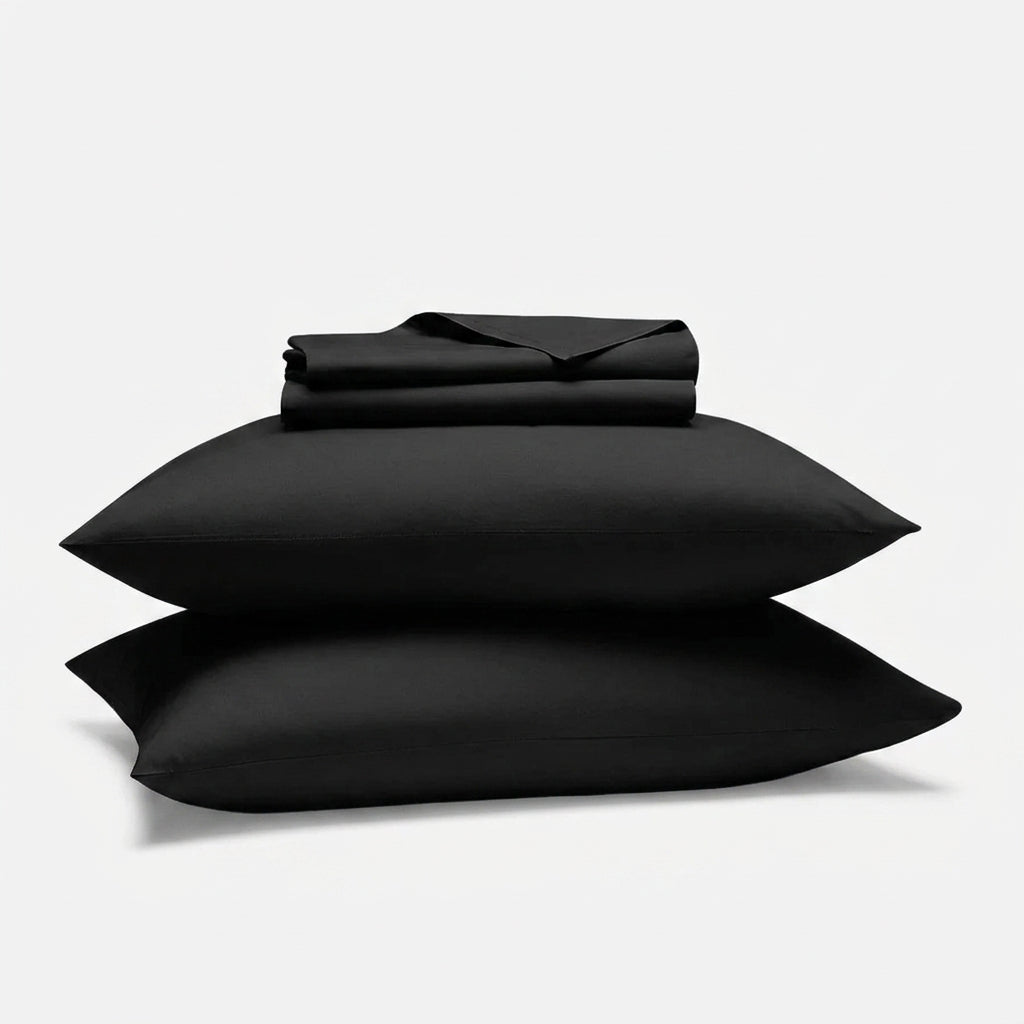 Hotel Soft Bed Sheet Set- Bedding Sheets & Pillowcases Breathable Bedding Wrinkle, Fade, Stain Resistant-Deep Pocket Flat Fitted Bed Sheet Set