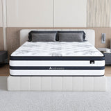 Audreamy Athens Mattress – 34cm Plush Euro Top 7-Zone Pocket Spring 5D Support Medium Firm All Sizes