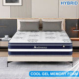 Audreamy Vienna Mattress – 34cm Euro Top Super Cool Gel Foam Bamboo Fiber Fabric 7-Zone Pocket Spring Medium Firm All Sizes