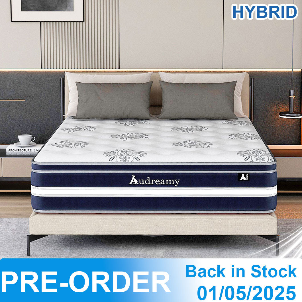 Audreamy Vienna Mattress – 34cm Euro Top Super Cool Gel Foam Bamboo Fiber Fabric 7-Zone Pocket Spring Medium Firm All Sizes-Pre-Order Now – Dispatch by 01/05/2025 at the latest!