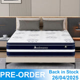 Audreamy Vienna Mattress – 34cm Euro Top Super Cool Gel Foam Bamboo Fiber Fabric 7-Zone Pocket Spring Medium Firm All Sizes-Pre-Order Now – Dispatch by 26/04/2025 at the latest!