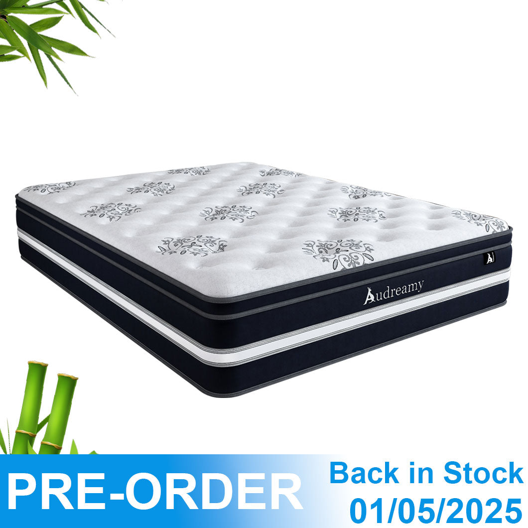 Audreamy Vienna Mattress – 34cm Euro Top Super Cool Gel Foam Bamboo Fiber Fabric 7-Zone Pocket Spring Medium Firm (King)-Pre-Order Now – Dispatch by 01/05/2025 at the latest!