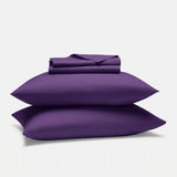 Hotel Soft Bed Sheet Set- Bedding Sheets & Pillowcases Breathable Bedding Wrinkle, Fade, Stain Resistant-Deep Pocket Flat Fitted Bed Sheet Set