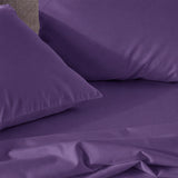 Hotel Soft Bed Sheet Set- Bedding Sheets & Pillowcases Breathable Bedding Wrinkle, Fade, Stain Resistant-Deep Pocket Flat Fitted Bed Sheet Set