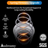 Audreamy Corsica Mattress – 26 cm Euro Top Bamboo Charcoal Fabric 7-Zone Pocket Spring Orthopedic Support for Back & Spine Health Extra-Firm-Pre-Order Now – Ships by 22/10/2025 at the latest!