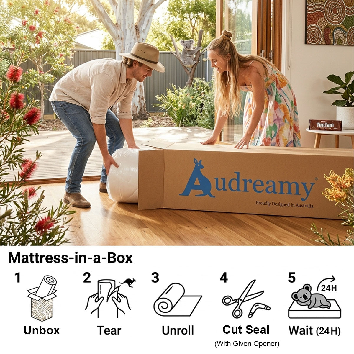Audreamy Rome Mattress – 34cm Medium Firm