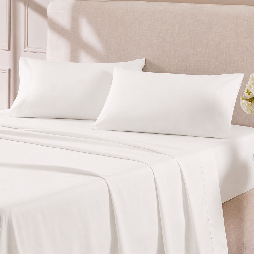 Hotel Soft Bed Sheet Set- Bedding Sheets & Pillowcases Breathable Bedding Wrinkle, Fade, Stain Resistant-Deep Pocket Flat Fitted Bed Sheet Set
