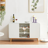 Merlin White Modern Retro Sideboard Buffet Table