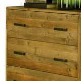 Tallboy with 4 Storage Drawers in Wooden Light Brown Colour