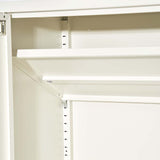 ArtissIn Sweetheart Metal Locker Storage Shelf Shoe Cabinet Buffet Sideboard White