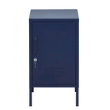 ArtissIn Metal Locker Storage Shelf Filing Cabinet Cupboard Bedside Table Blue