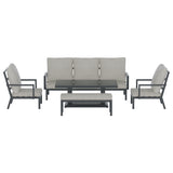 Gardeon Outdoor Sofa 7-Seater Lounge Set Garden Patio Aluminium Bench w/Cushions