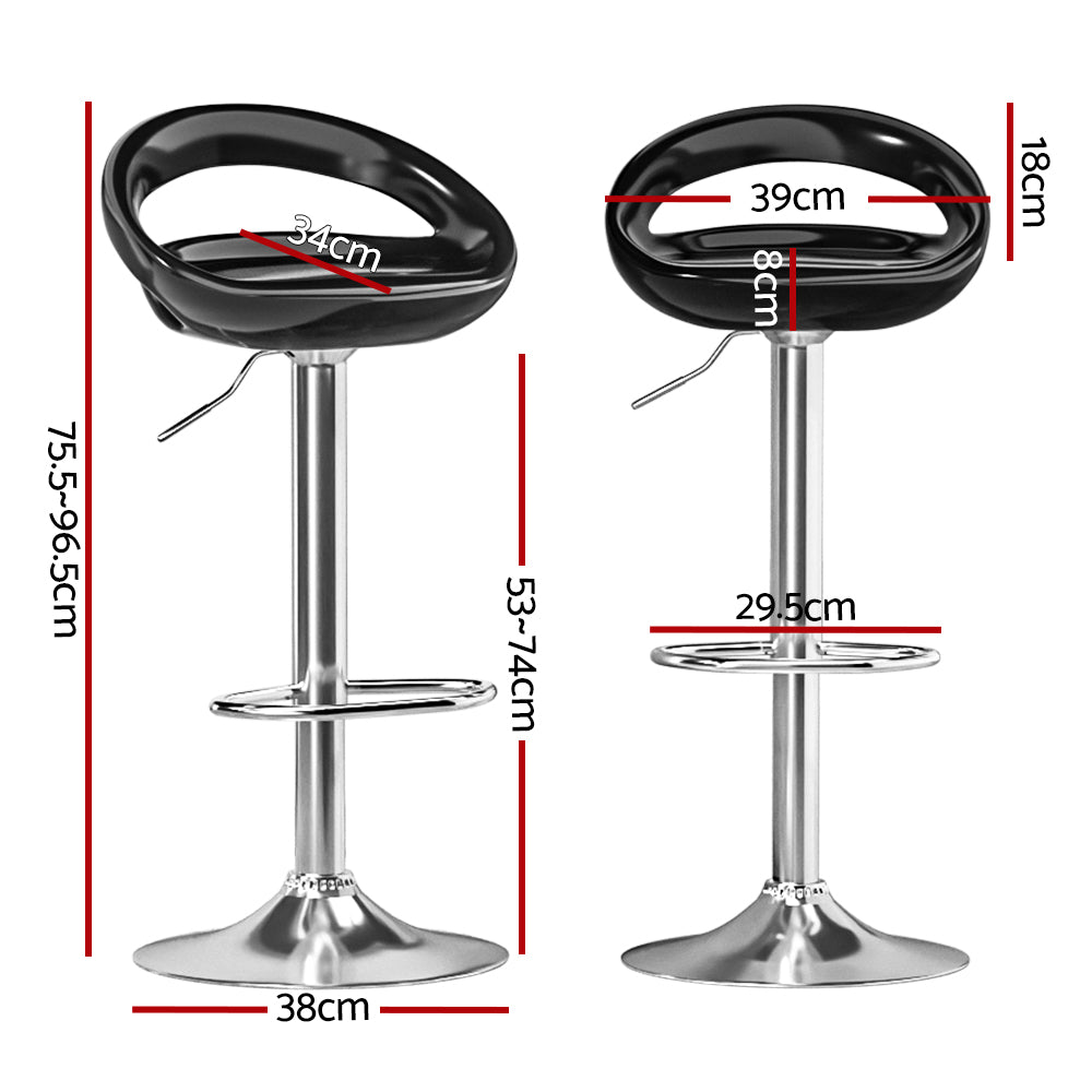 Artiss Bar Stools Kitchen Stool Dining Counter Chairs Gas Lift Swivel x2