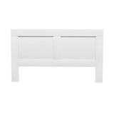 Artiss Bed Frame King Size Bed Head with Shelves Headboard Bedhead Base White