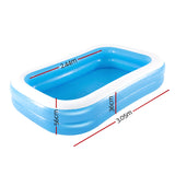 Bestway Kids Pool 262x175x51cm Inflatable Above Ground Swimming Pools 778L