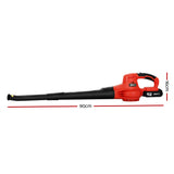 Giantz 20V Cordless Leaf Blower Garden Lithium Electric Battery Nozzles 2-Speed