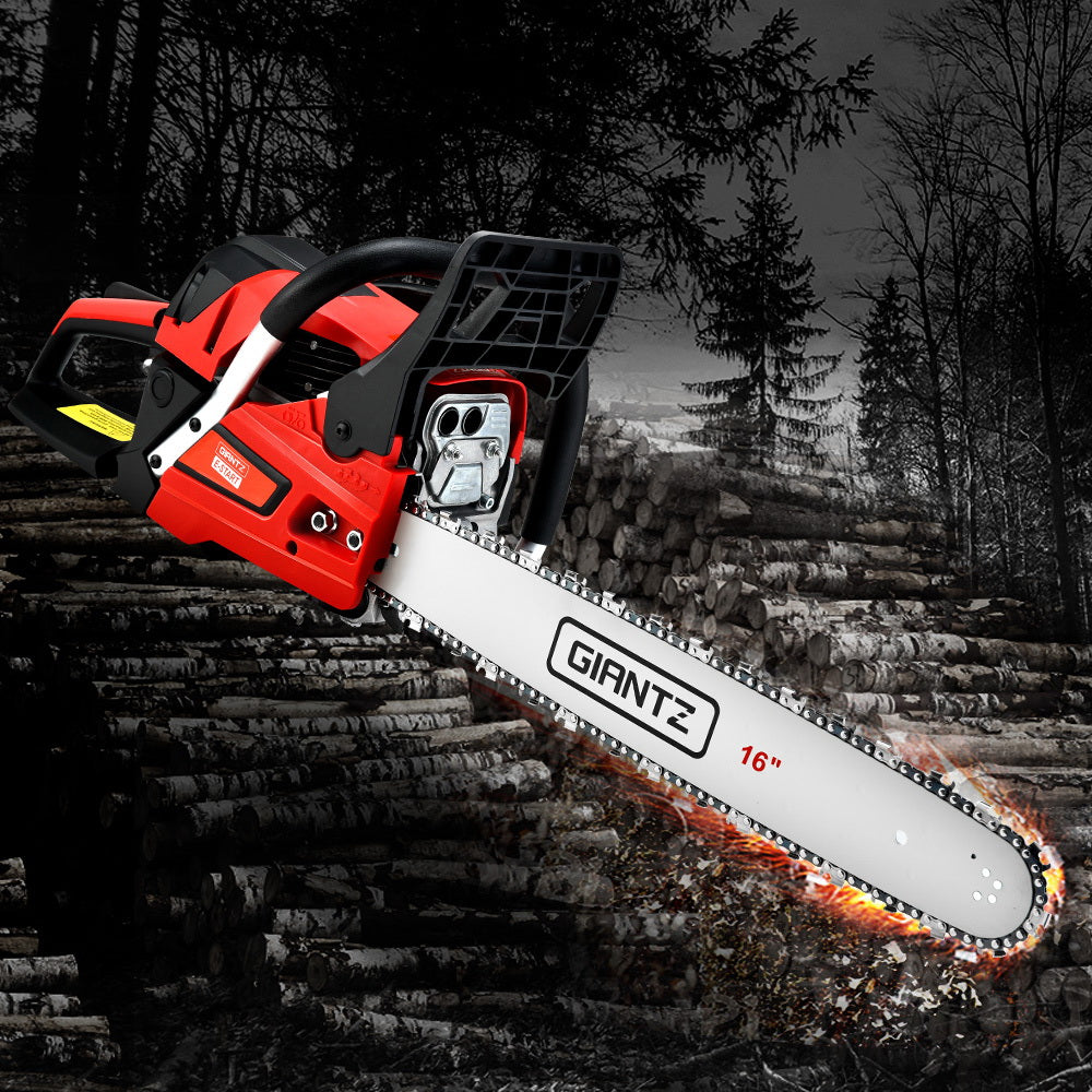 Giantz Petrol Chainsaw Chain Saw E-Start Commercial 45cc 16'' Top Handle Tree