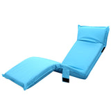 Artiss Floor Lounge Sofa Camping Chair Blue