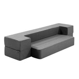 Giselle Bedding Foldable Mattress Folding Foam Sofa Bed Chair Grey