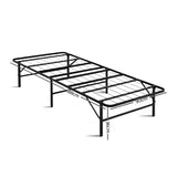 Artiss Folding Bed Frame Single Metal Bed Base Portable Black