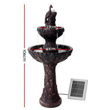 Gardeon Solar Water Feature 3-Tiers Peacock 106cm