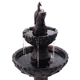 Gardeon Solar Water Feature 3-Tiers Peacock 106cm