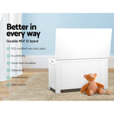 Keezi Kids Toy Box Chest Storage Blanket Children Clothes Room Organiser White