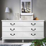 Artiss Chest of Drawers Dresser Table Lowboy Storage Cabinet White KUBI Bedroom