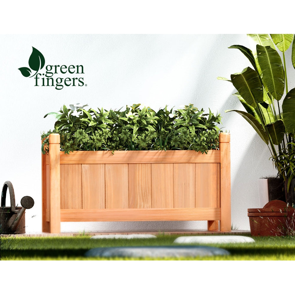 Greenfingers Garden Bed 60x30x33cm Wooden Planter Box Raised Container Growing